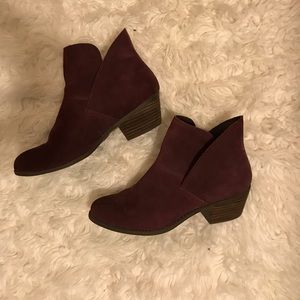 Suede booties